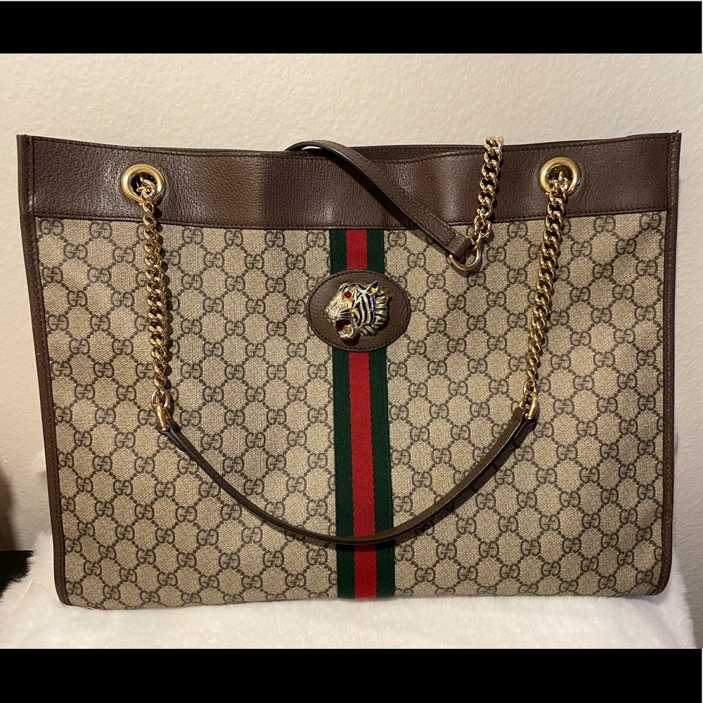 Gucci Rajah GG Supreme Large Tote